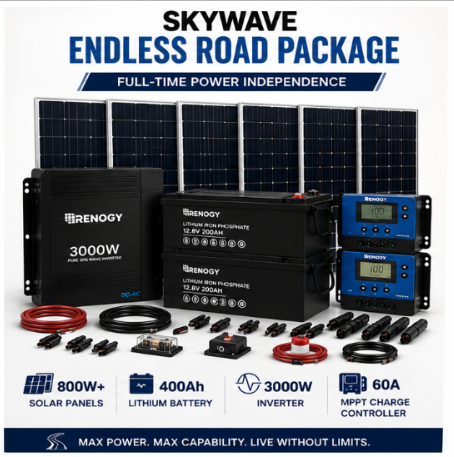 Renogy Endless Road Solar Kit for Skoolie, Van Life & Off-Grid Living